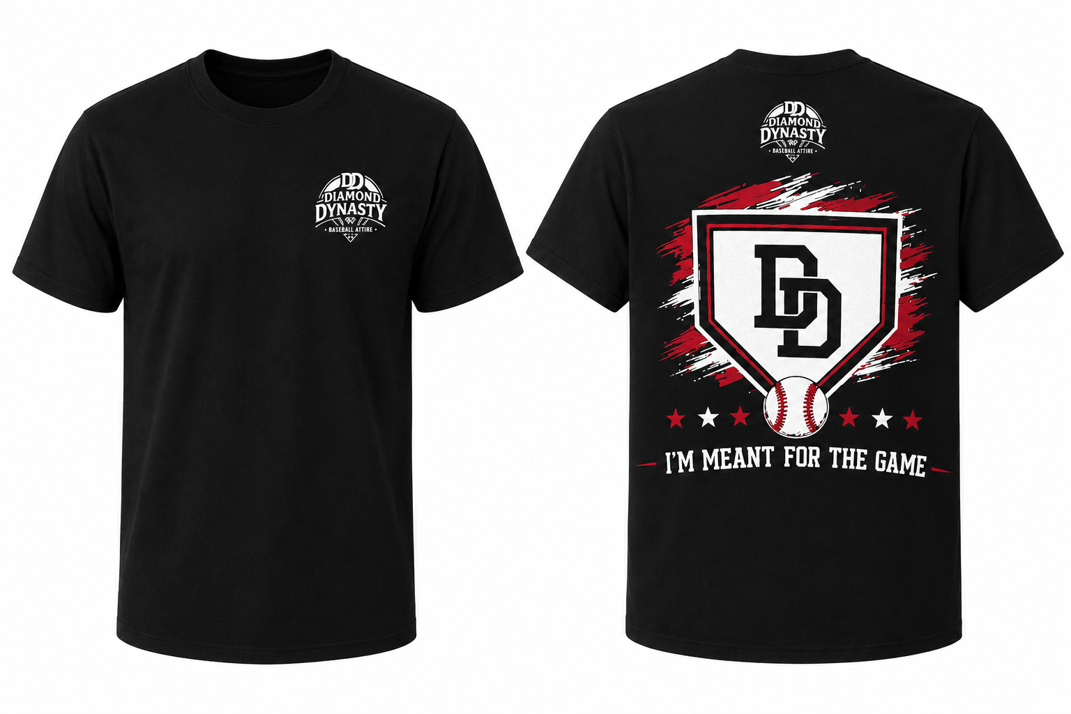 Black T-Shirt with I'm Meant For The Game