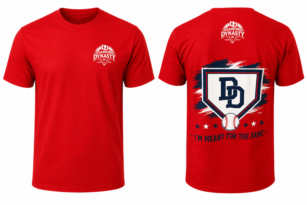 Red DD T-Shirt with I'm Meant For The Game