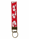 Red Baseball Wristlet Keychain