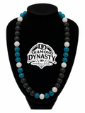 Midnight Diamond Baseball Necklace