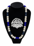 Arctic Blue Baseball Necklace