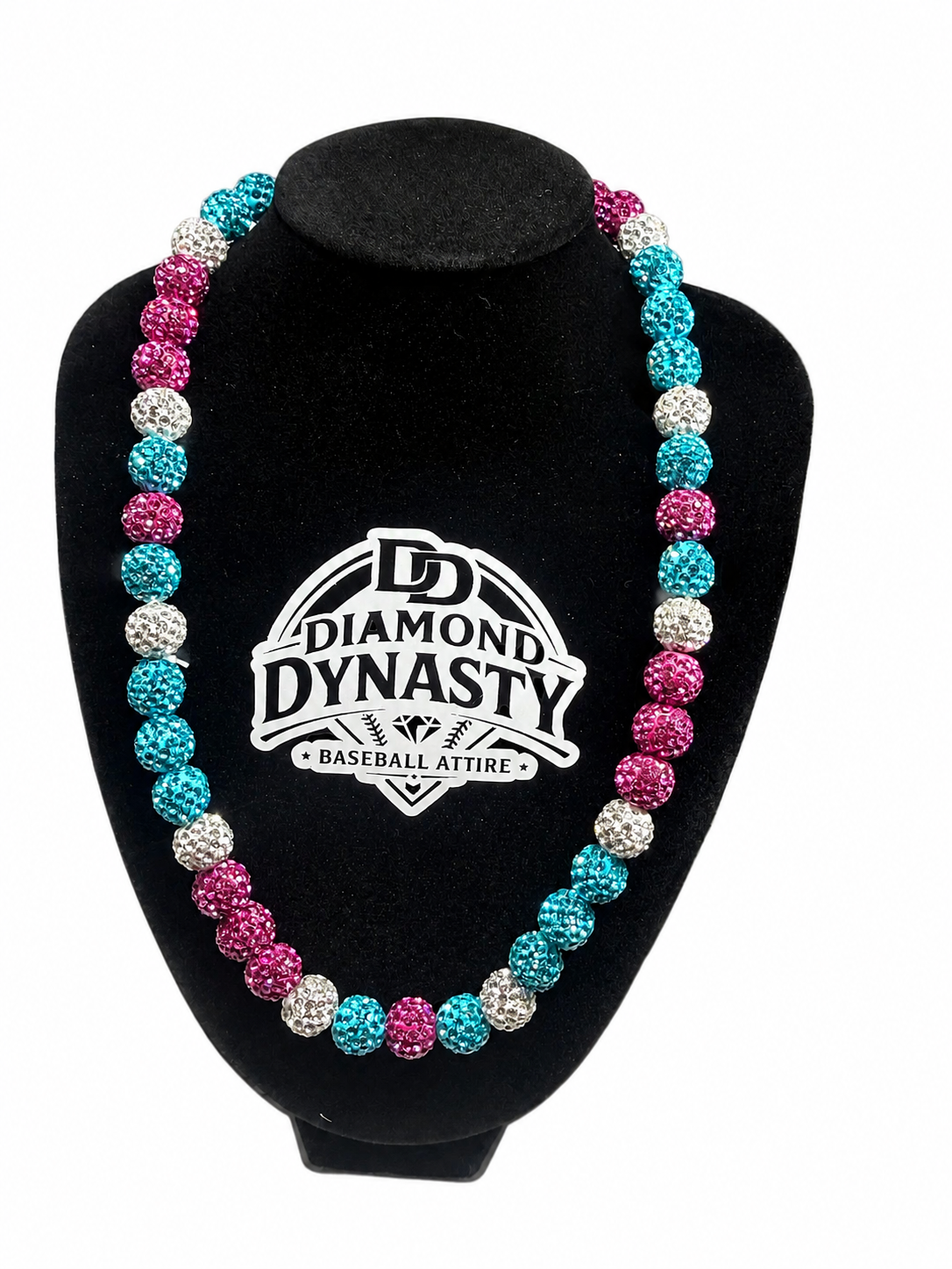 Royal Ice Baseball Necklace