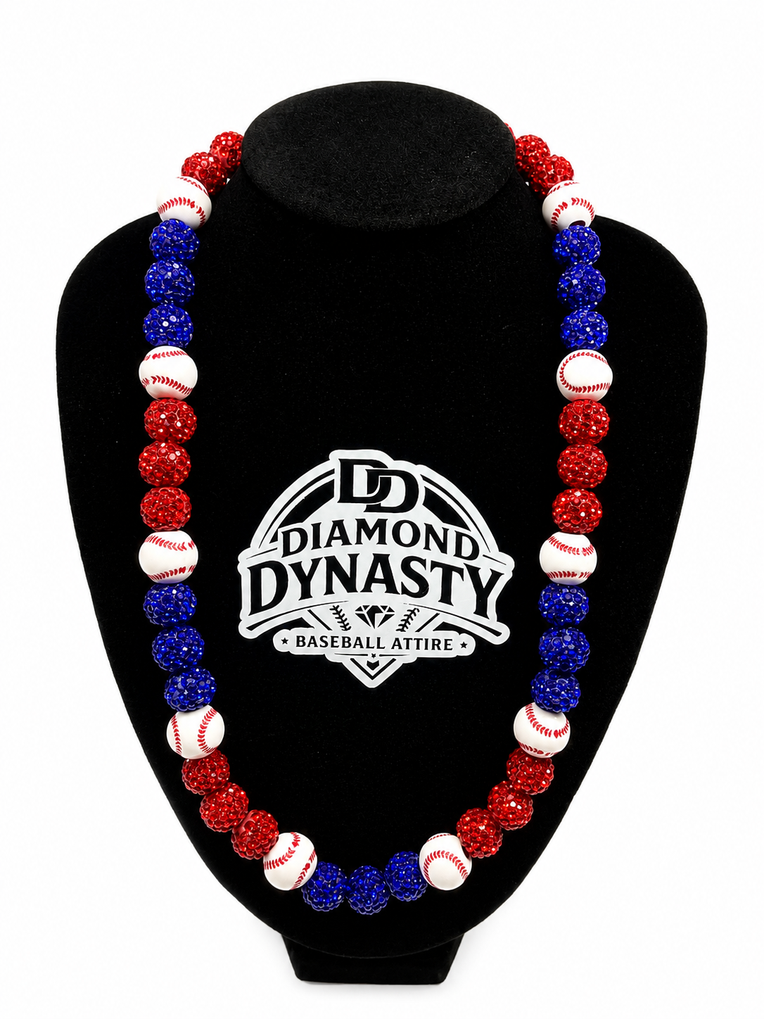 Patriot Ice Baseball Necklace