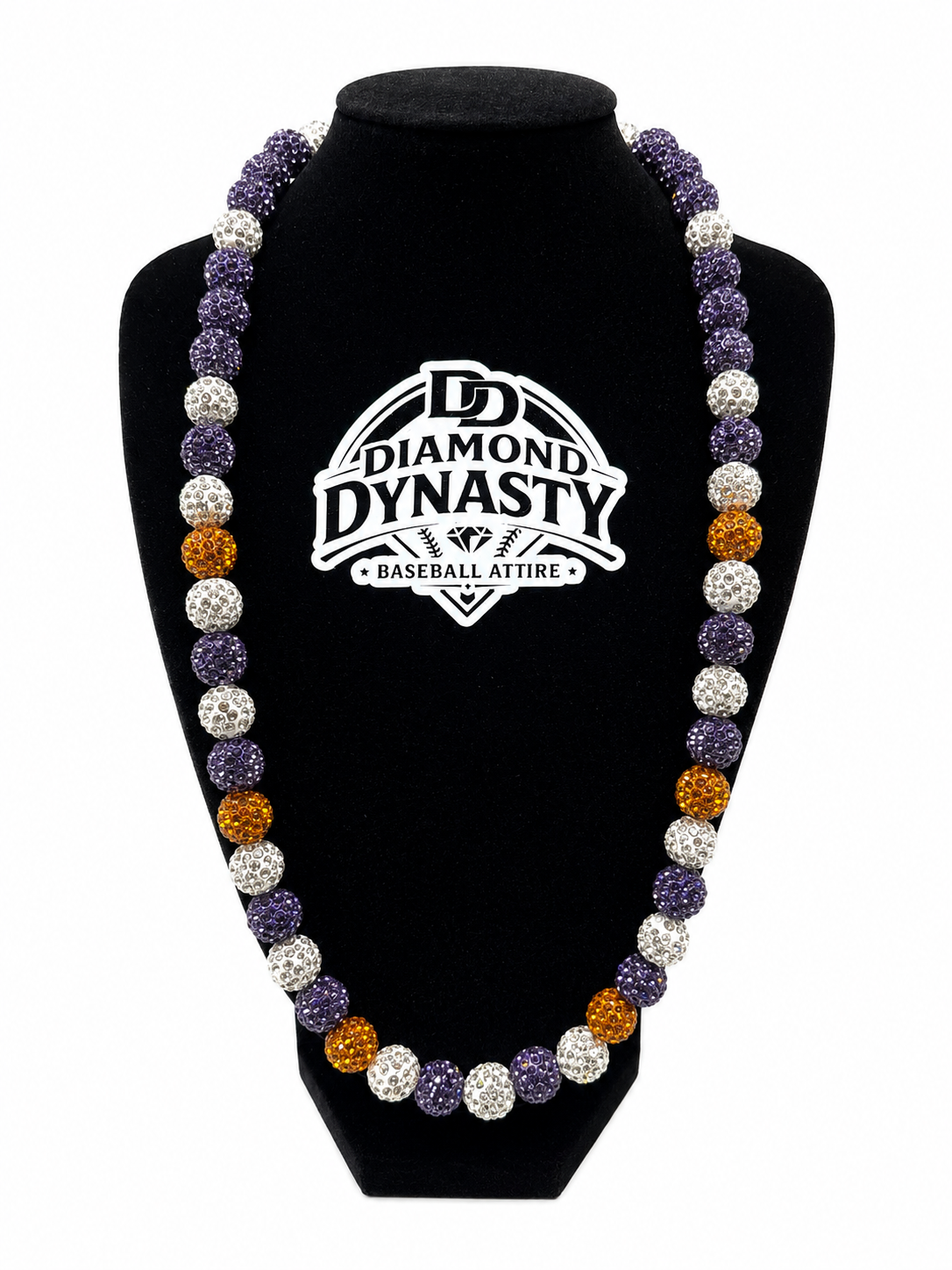 Crown Jewel Baseball Necklace/22 inch
