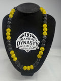 Yellow Jacket Baseball Necklace