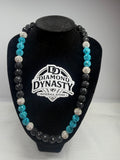 Midnight Ice Baseball Necklace