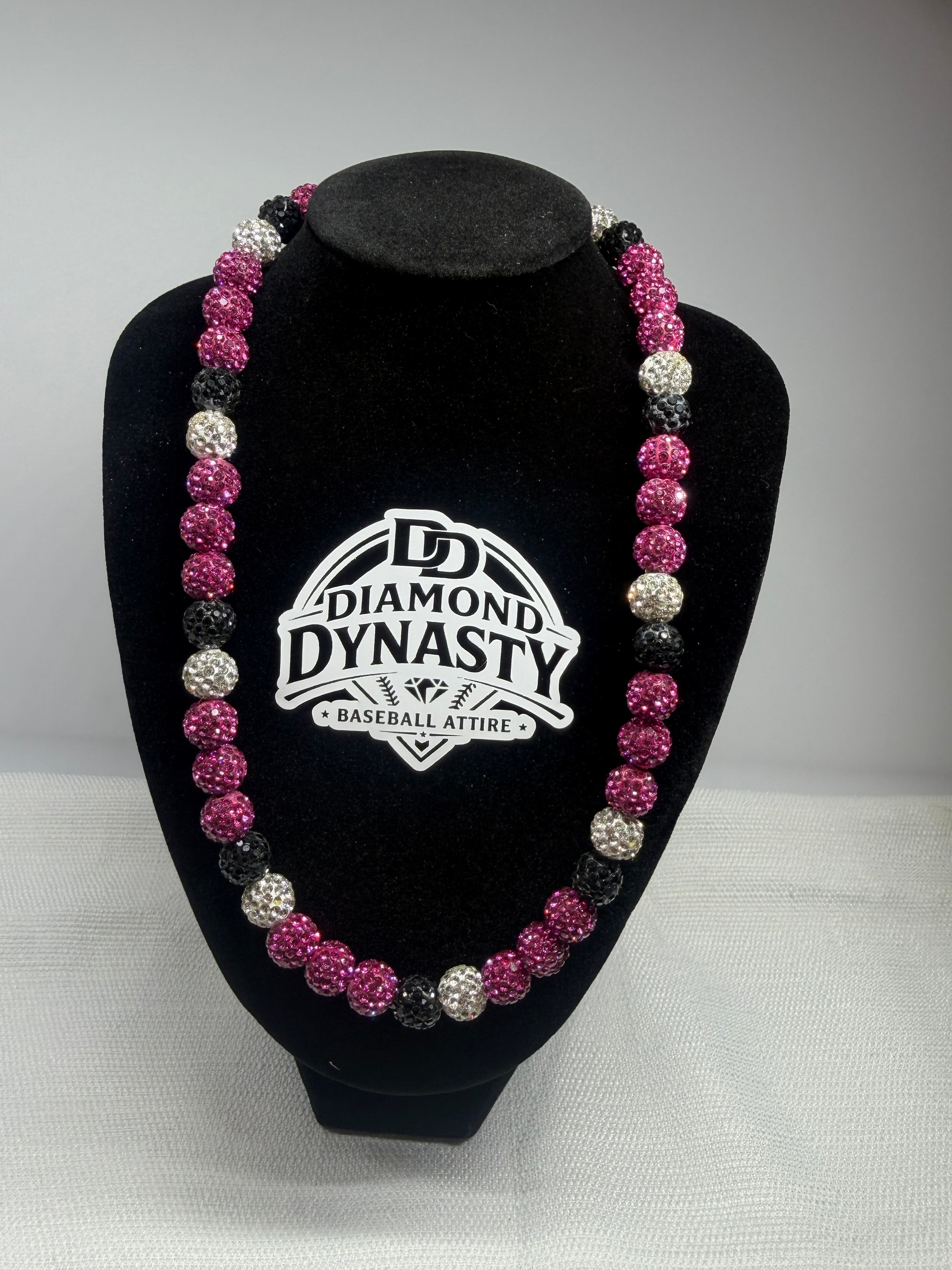 Purple Reign Baseball Necklace