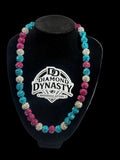 Royal Ice Baseball Necklace